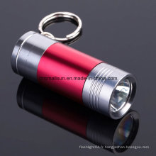 Porte-clés portable lampe de poche avec batterie Li-ion